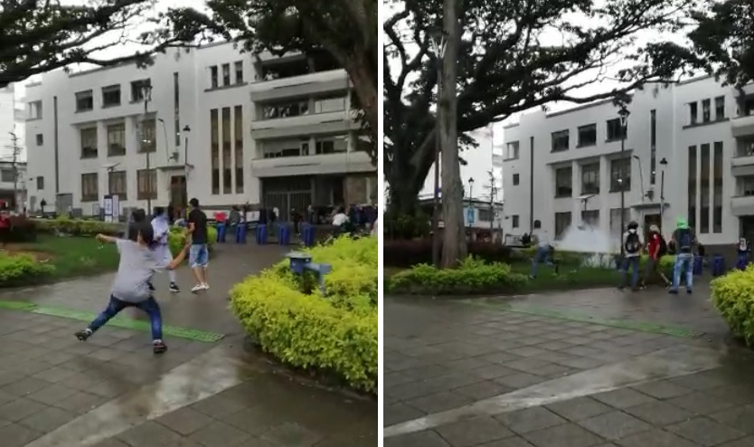 Reportan disturbios en la Plaza de Bolívar y en el Parque Murillo Toro de Ibagué Reportan disturbios en la Plaza de Bolívar y en el Parque Murillo Toro de Ibagué