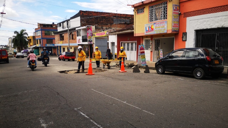 Comienza recuperación de la malla vial en la carrera Sexta Comienza recuperación de la malla vial en la carrera Sexta