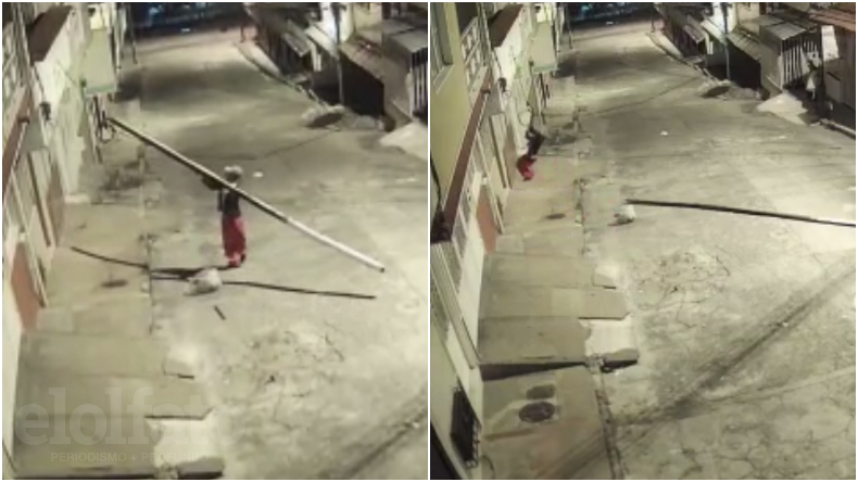 Mientras los habitantes dormían, un sujeto se llevó un cable de la luz en el barrio Nacional de Ibagué Mientras los habitantes dormían, un sujeto se llevó un cable de la luz en el barrio Nacional de Ibagué