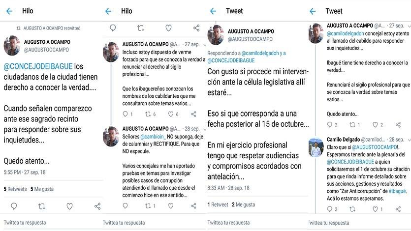 ‘Zar anticorrupción’ no se presentó al esperado debate en el Concejo de Ibagué ‘Zar anticorrupción’ no se presentó al esperado debate en el Concejo de Ibagué