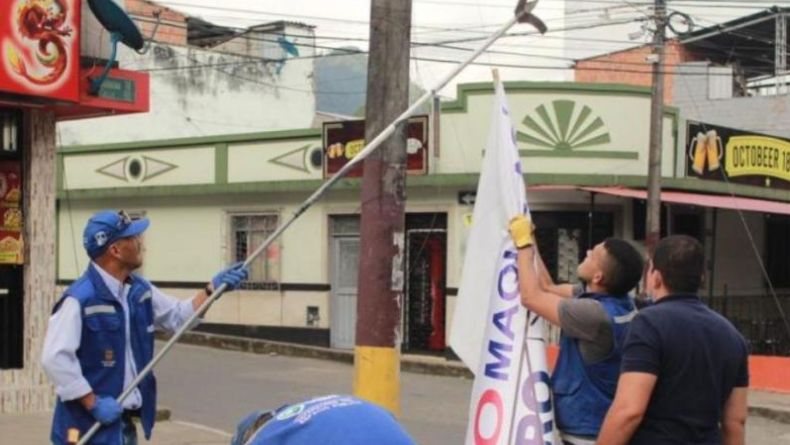 Inició el desmonte de la publicidad electoral ilegal en Ibagué