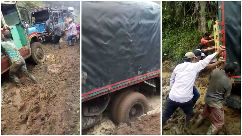 El viacrucis que viven los campesinos del Líbano para movilizarse hacia el corregimiento San Fernando El viacrucis que viven los campesinos del Líbano para movilizarse hacia el corregimiento San Fernando