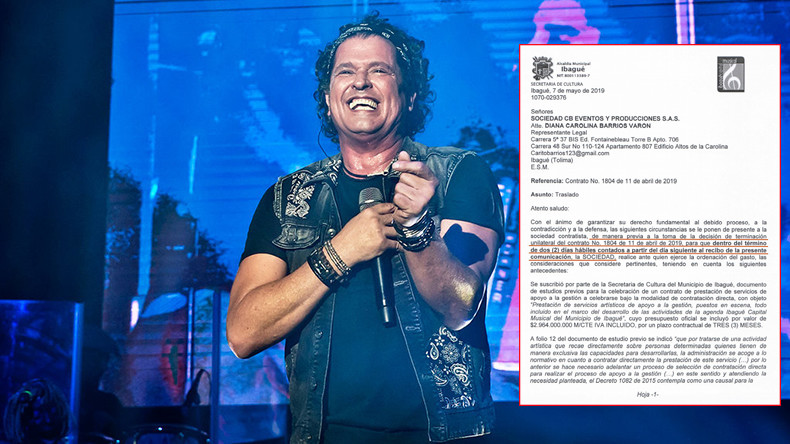 Se cayó el concierto de Carlos Vives y Alcaldía admite que cometió irregularidades Se cayó el concierto de Carlos Vives y Alcaldía admite que cometió irregularidades