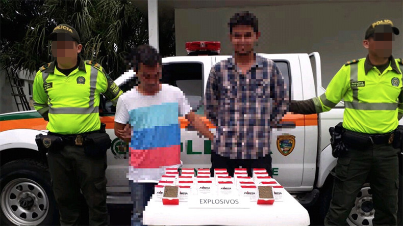 En libertad jóvenes que transportaban 4.000 detonadores explosivos en el norte del Tolima En libertad jóvenes que transportaban 4.000 detonadores explosivos en el norte del Tolima