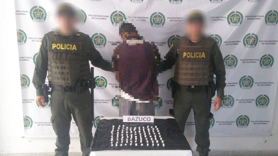 Un hombre fue capturado en Venadillo con 40 gramos de bazuco Un hombre fue capturado en Venadillo con 40 gramos de bazuco
