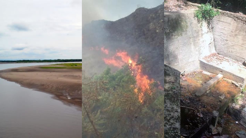 Los estragos de la temporada seca en el Tolima: 1.200 hectáreas consumidas por el fuego y más de seis municipios sin agua Los estragos de la temporada seca en el Tolima: 1.200 hectáreas consumidas por el fuego y más de seis municipios sin agua
