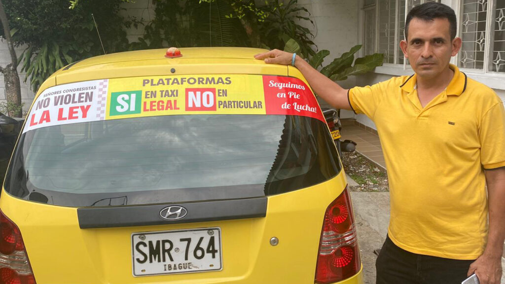 Taxistas ibaguereños anuncian que bloquearán vías como protesta al proyecto de ley que legalizaría a Uber