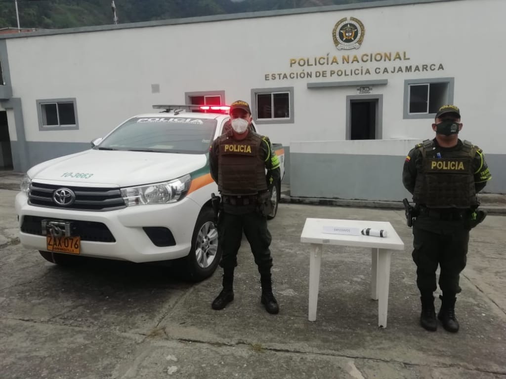 Incautan un paquete de explosivos sobre la vía Calarcá – Ibagué