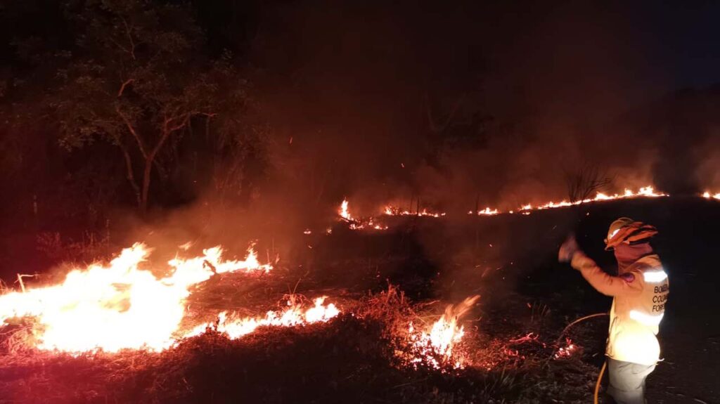 Incendios forestales no dieron tregua este fin de semana en el Tolima