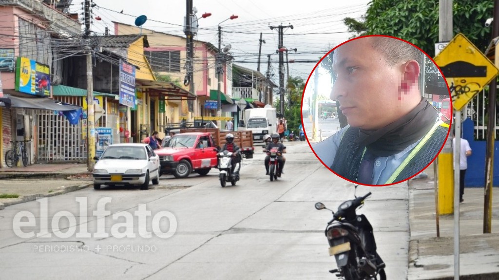 Motociclista agredió con una piedra a agente de tránsito que le impuso comparendo