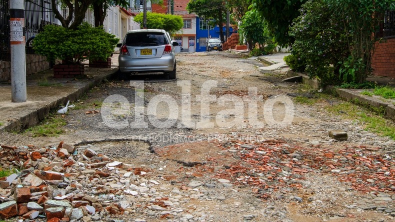 Las intransitables calles del barrio La Francia de Ibagué Las intransitables calles del barrio La Francia de Ibagué