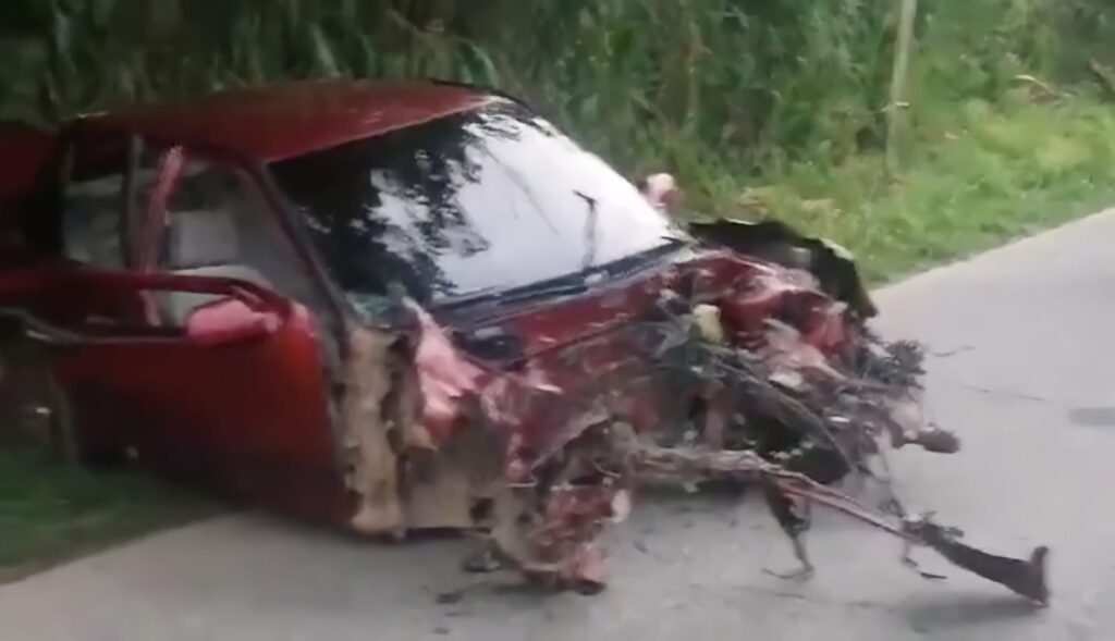 Aparatoso accidente en la vía Fresno – Manizales habría dejado cuatro personas lesionadas