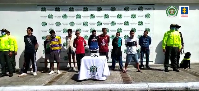 Tras las rejas 10 presuntos integrantes de Los Anfibios por tráfico de estupefacientes Tras las rejas 10 presuntos integrantes de Los Anfibios por tráfico de estupefacientes