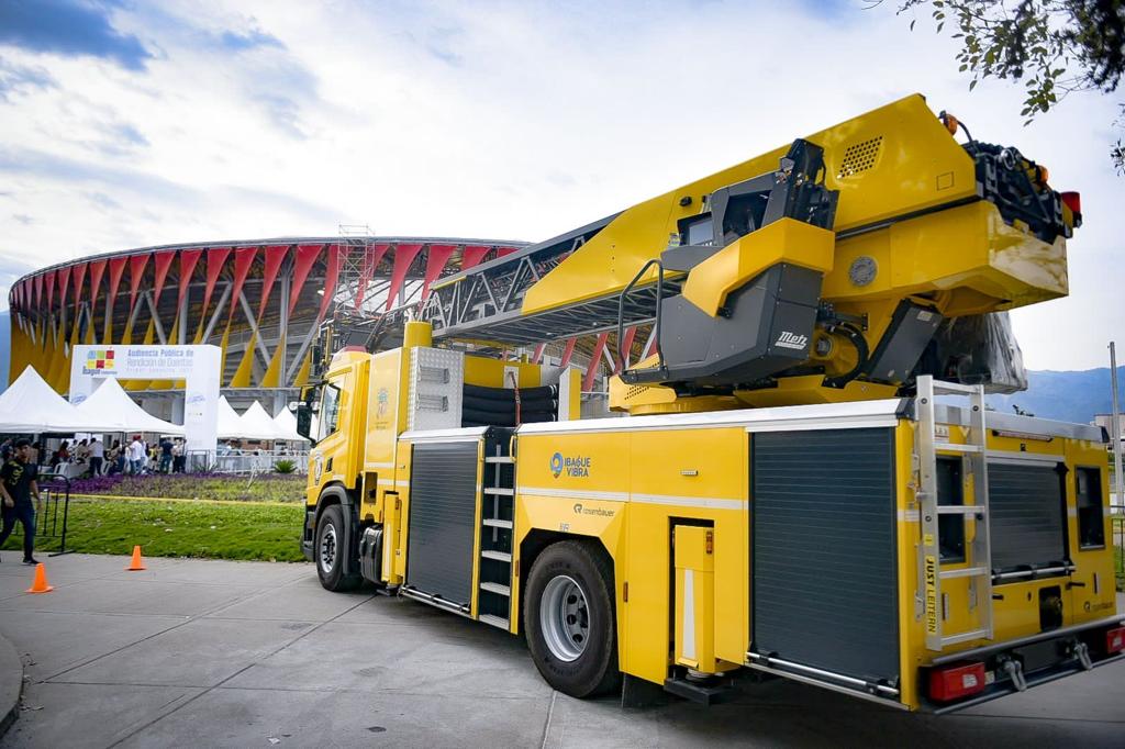 Así es el moderno vehículo de bomberos de Ibagué fabricado en Alemania Así es el moderno vehículo de bomberos de Ibagué fabricado en Alemania