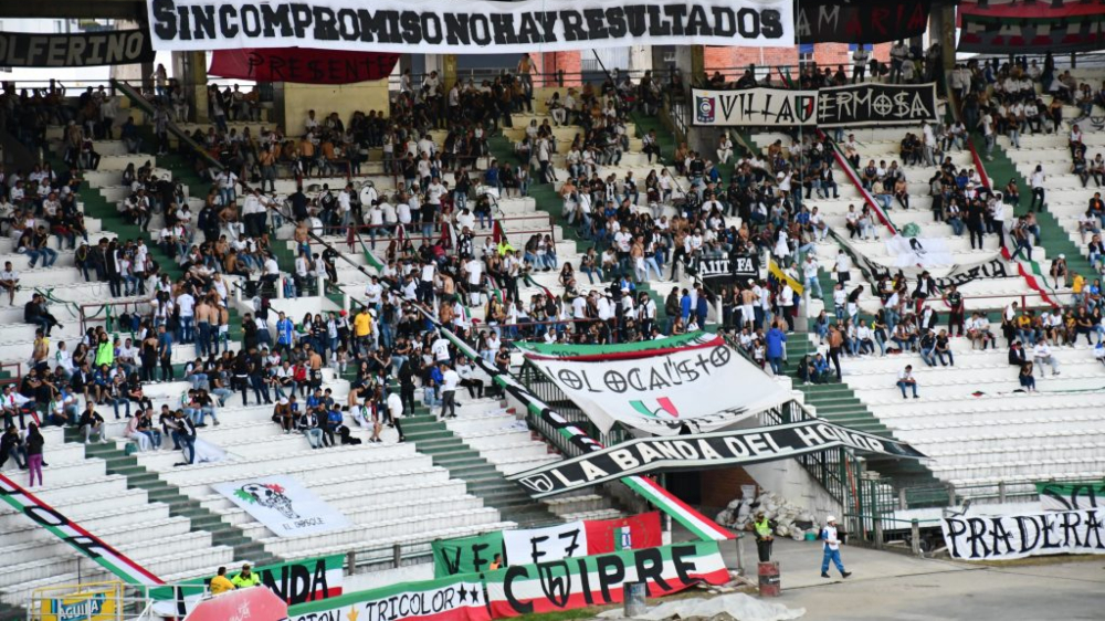 Sancionan barristas del Once Caldas tras su visita al estadio Murillo Toro Sancionan barristas del Once Caldas tras su visita al estadio Murillo Toro