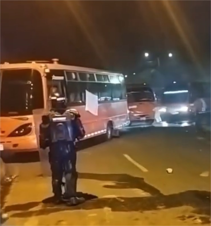 Imputan cargos a conductor de bus que atropelló a cuatro policías en Ibagué