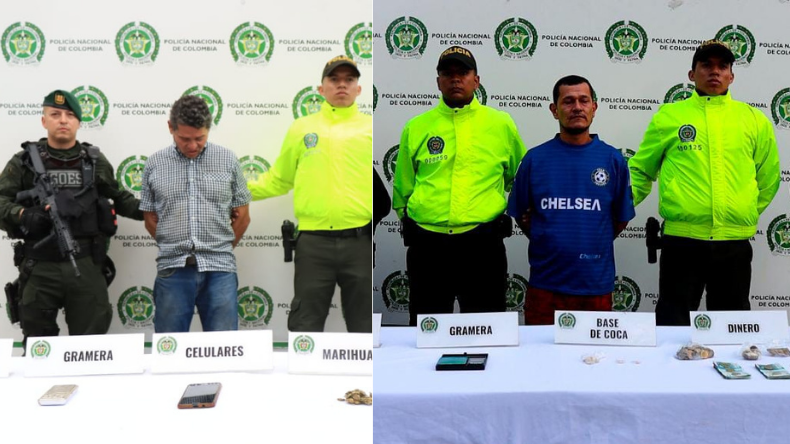 Dos hombres fueron capturados en Ibagué por tráfico de drogas Dos hombres fueron capturados en Ibagué por tráfico de drogas
