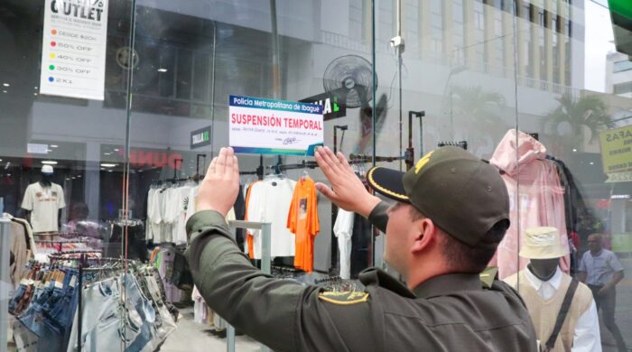 Cierran cinco locales comerciales del centro de Ibagué por ruidosos