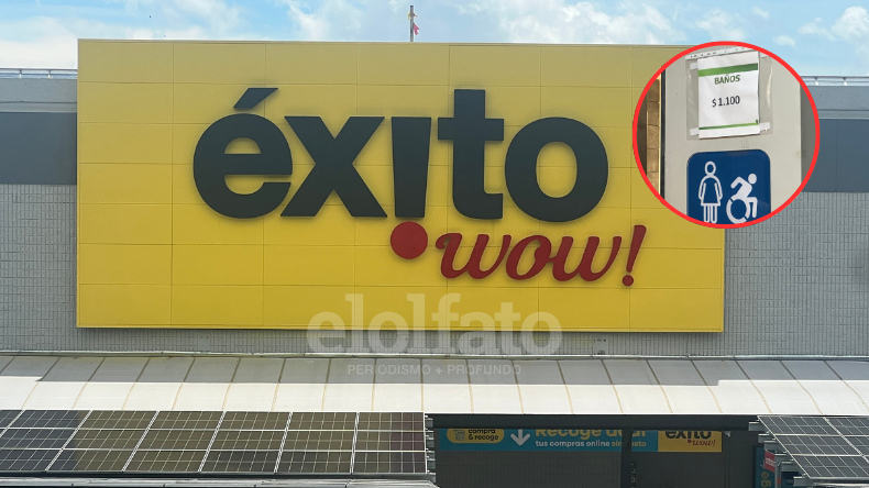Denuncian cobro por el uso de los baños del Éxito de la 80 en Ibagué