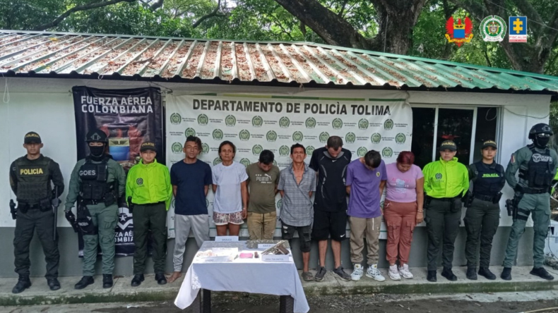Desarticulan banda dedicada al tráfico de estupefacientes en el Tolima Desarticulan banda dedicada al tráfico de estupefacientes en el Tolima