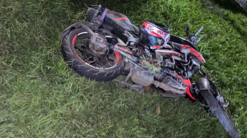 Motociclista resultó gravemente herido en un accidente en La Samaria