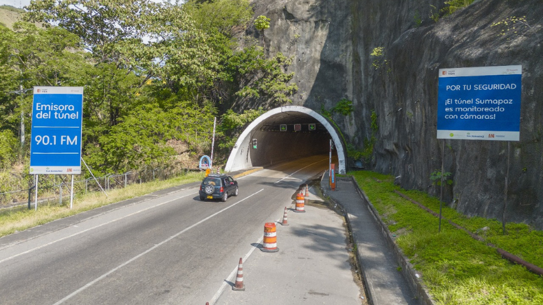 Este viernes habrá cierre temporal en el túnel de Sumapaz