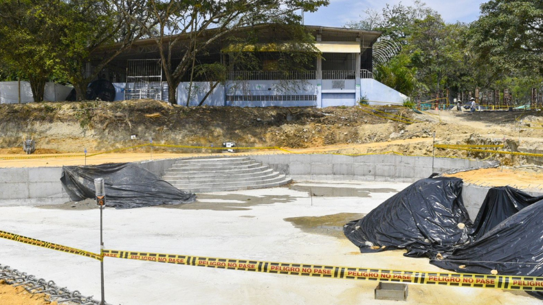 Obras del Complejo Acuático Recreativo avanzan en un 39% Obras del Complejo Acuático Recreativo avanzan en un 39%