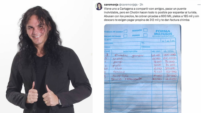 ‘Caremonja’ denunció cobro excesivo en restaurante de Cartagena