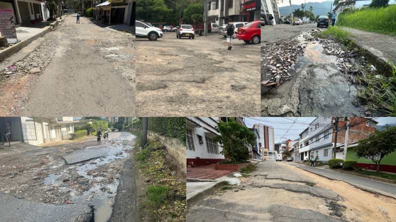 Este es el top cinco de las calles de Ibagué que están en peor estado