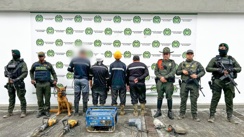 Desmantelan red de minería ilegal en zona rural de Ibagué Desmantelan red de minería ilegal en zona rural de Ibagué