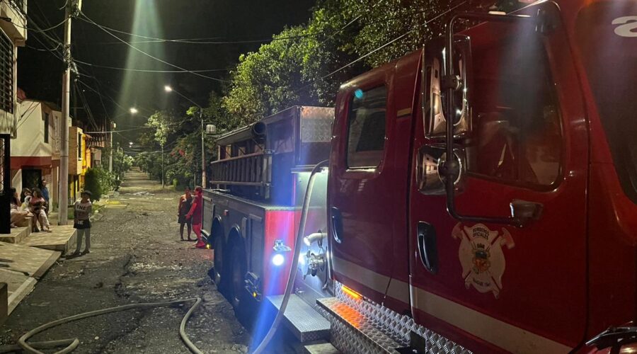 Máquina de bomberos en Villacfpe