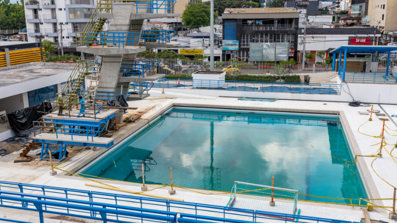 Lo que les falta a las piscinas de la calle 42 para ser entregadas Lo que les falta a las piscinas de la calle 42 para ser entregadas
