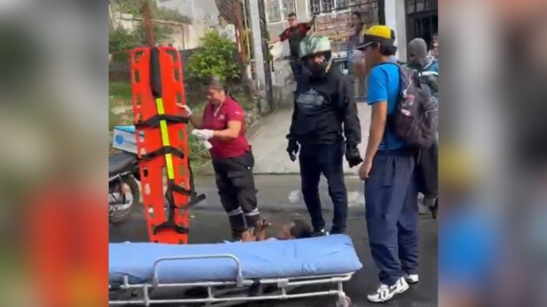 Domiciliario arrolló a un reciclador en la 37 con Guabinal Domiciliario arrolló a un reciclador en la 37 con Guabinal