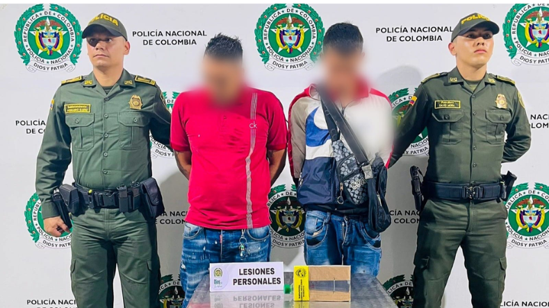 Capturados por agredir con arma blanca a un hombre mientras ingerían licor Capturados por agredir con arma blanca a un hombre mientras ingerían licor