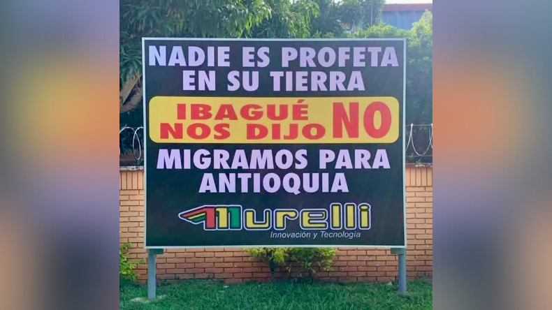 Alcaldía responde a empresario que trasladará su empresa de Ibagué a Medellín Alcaldía responde a empresario que trasladará su empresa de Ibagué a Medellín