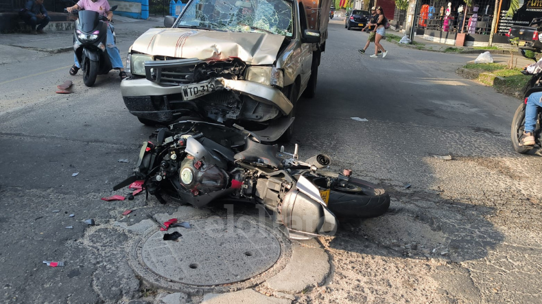 Un hombre resultó gravemente herido en un accidente de tránsito en Ibagué