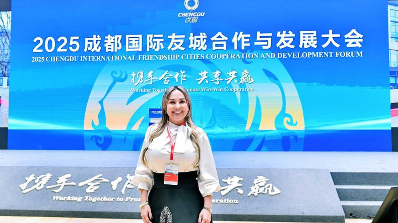 «Vine a contarle al mundo lo bueno de la Capital Musical»: Aranda desde China «Vine a contarle al mundo lo bueno de la Capital Musical»: Aranda desde China