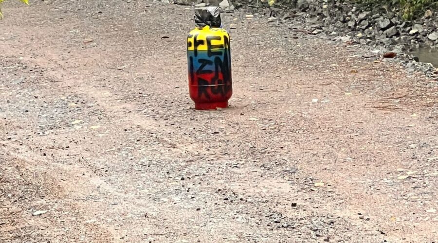 Instalan cilindro bomba en el sur del Tolima