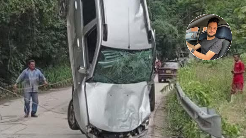 Buscan al conductor de vehículo qué cayó al río Coello Buscan al conductor de vehículo qué cayó al río Coello