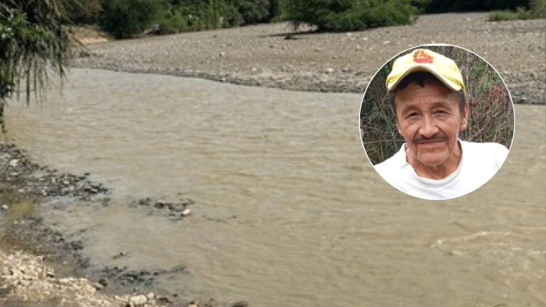 Buscan hombre que fue arrastrado por el río Ortega Buscan hombre que fue arrastrado por el río Ortega