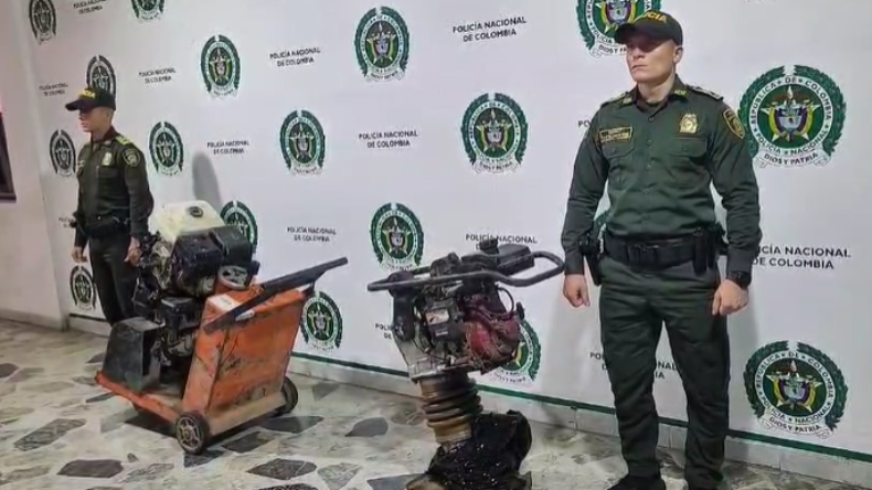 Recuperaron en Ibagué maquinaria de construcción hurtada en Girardot Recuperaron en Ibagué maquinaria de construcción hurtada en Girardot