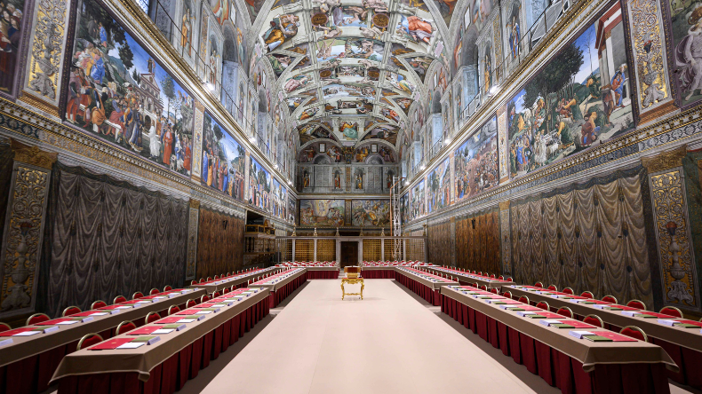 Así lucen la Capilla Sixtina y la “Sala de las Lágrimas”, escenarios clave en la elección del nuevo Papa Así lucen la Capilla Sixtina y la “Sala de las Lágrimas”, escenarios clave en la elección del nuevo Papa