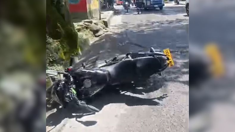 Motociclista resulta herido tras ser embestido por una buseta en Ibagué