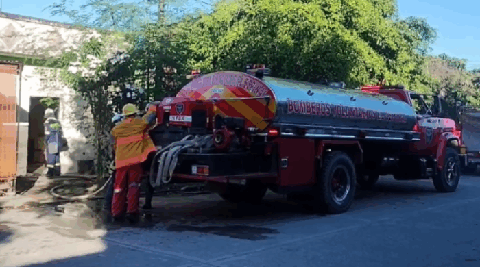 Controlan incendio estructural en una vivienda de El Espinal