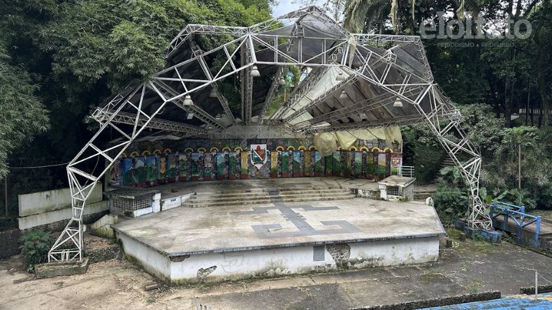 Concha Acústica, en abandono total pese a promesas oficiales Concha Acústica, en abandono total pese a promesas oficiales