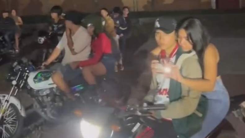 Motociclistas sin control en Chaparral: denuncian piques, ruido y riesgo para peatones Motociclistas sin control en Chaparral: denuncian piques, ruido y riesgo para peatones