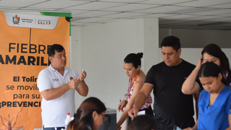 Sanitas habilita tres nuevos puntos de vacunación contra la fiebre amarilla en Ibagué