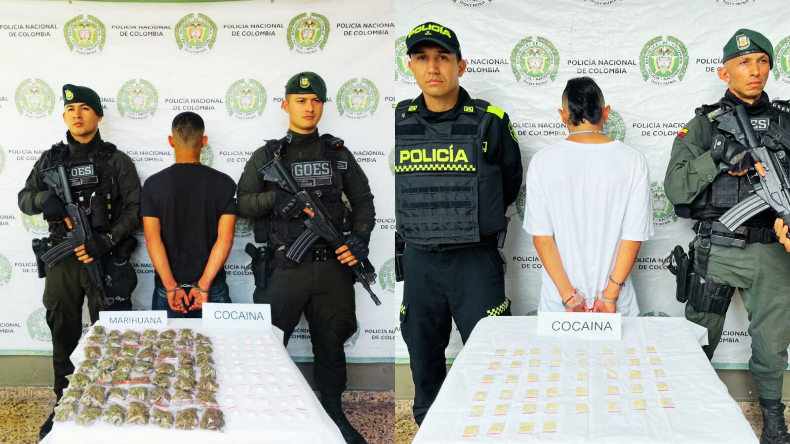 Cayeron microtraficantes en Montenegro, Quindío 