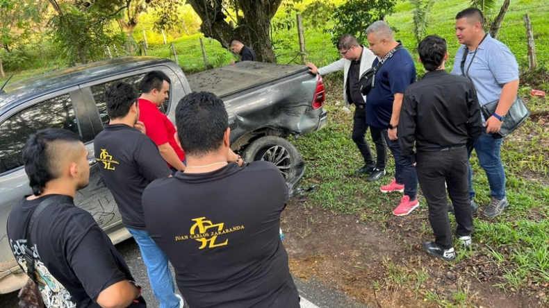 Conductor ebrio chocó vehículo del cantante Juan Carlos Zarabanda