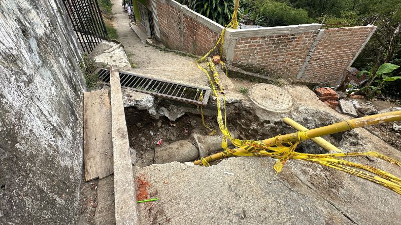 Comunidad del Barrio Jardín sufre afectaciones por obra del IBAL Comunidad del Barrio Jardín sufre afectaciones por obra del IBAL